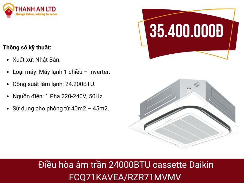 máy lạnh âm trần daikin tphcm